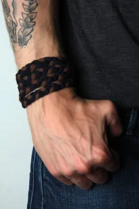 Necklush Braided Bracelet / Black & Brown / Unisex