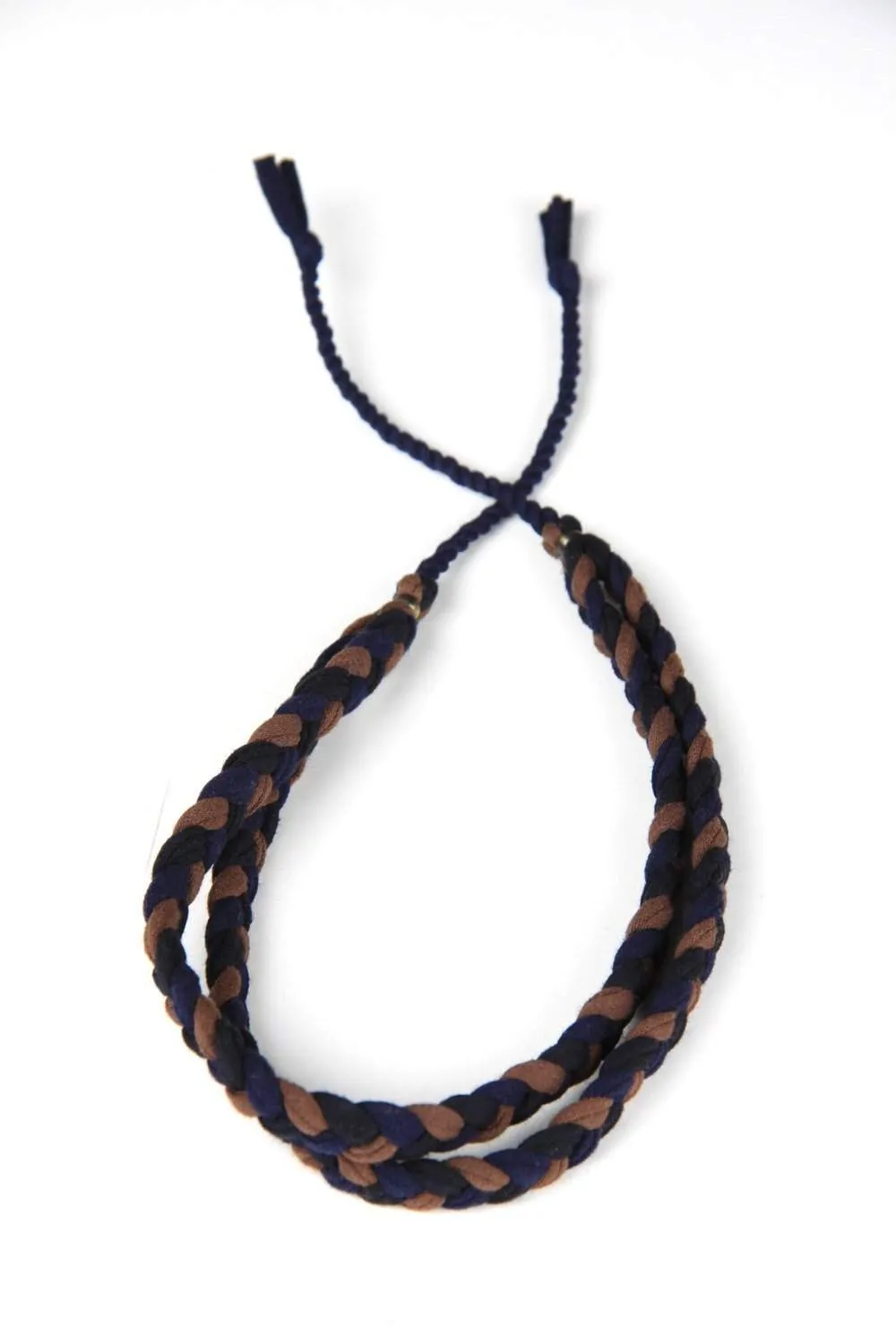Necklush Braided Bracelet / Black & Brown / Unisex