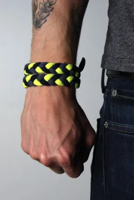 Necklush Braided Bracelet / Bright Yellow / Unisex