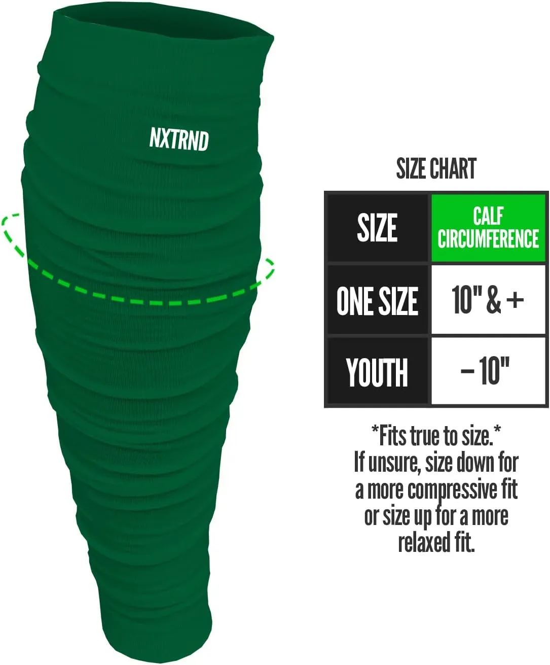 Nxtrnd Football Leg Sleeves, Calf Sleeves for Men & Boys, Sold as a Pair