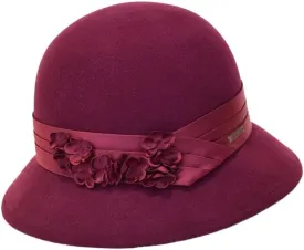 PTEXTU Autumn and Winter Hats: Women's Shopping Outages, Warm, Wide Eaves, Round Top, Pot Hat, Felt Hat