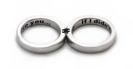 Puzzle engagement ring set