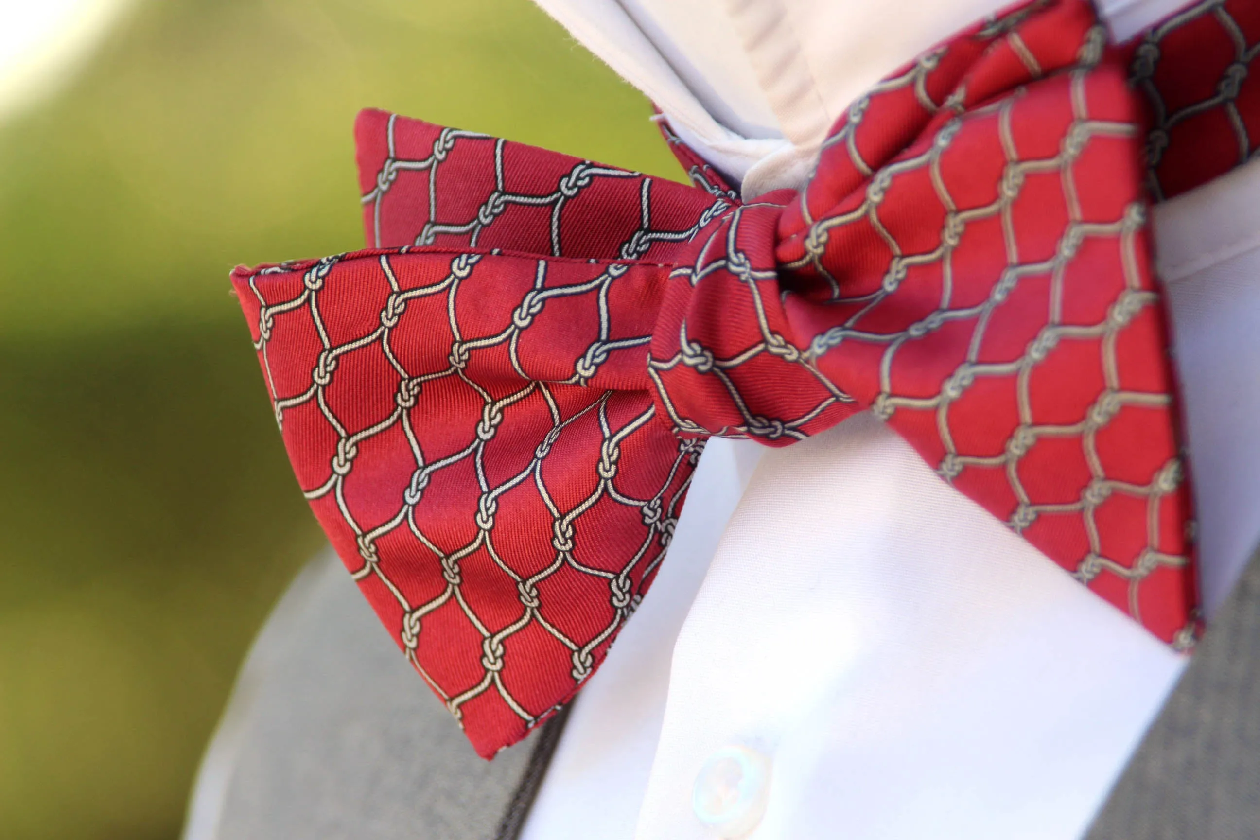 Red Self-Tie Bow Tie