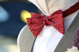 Red Self-Tie Bow Tie
