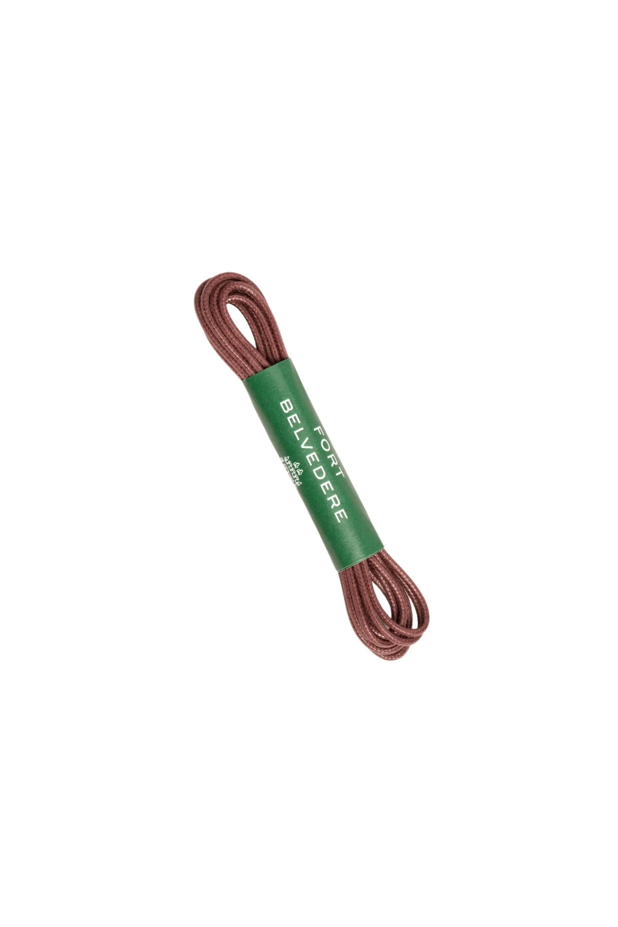 Round Bordeaux Waxed Cotton Shoelaces