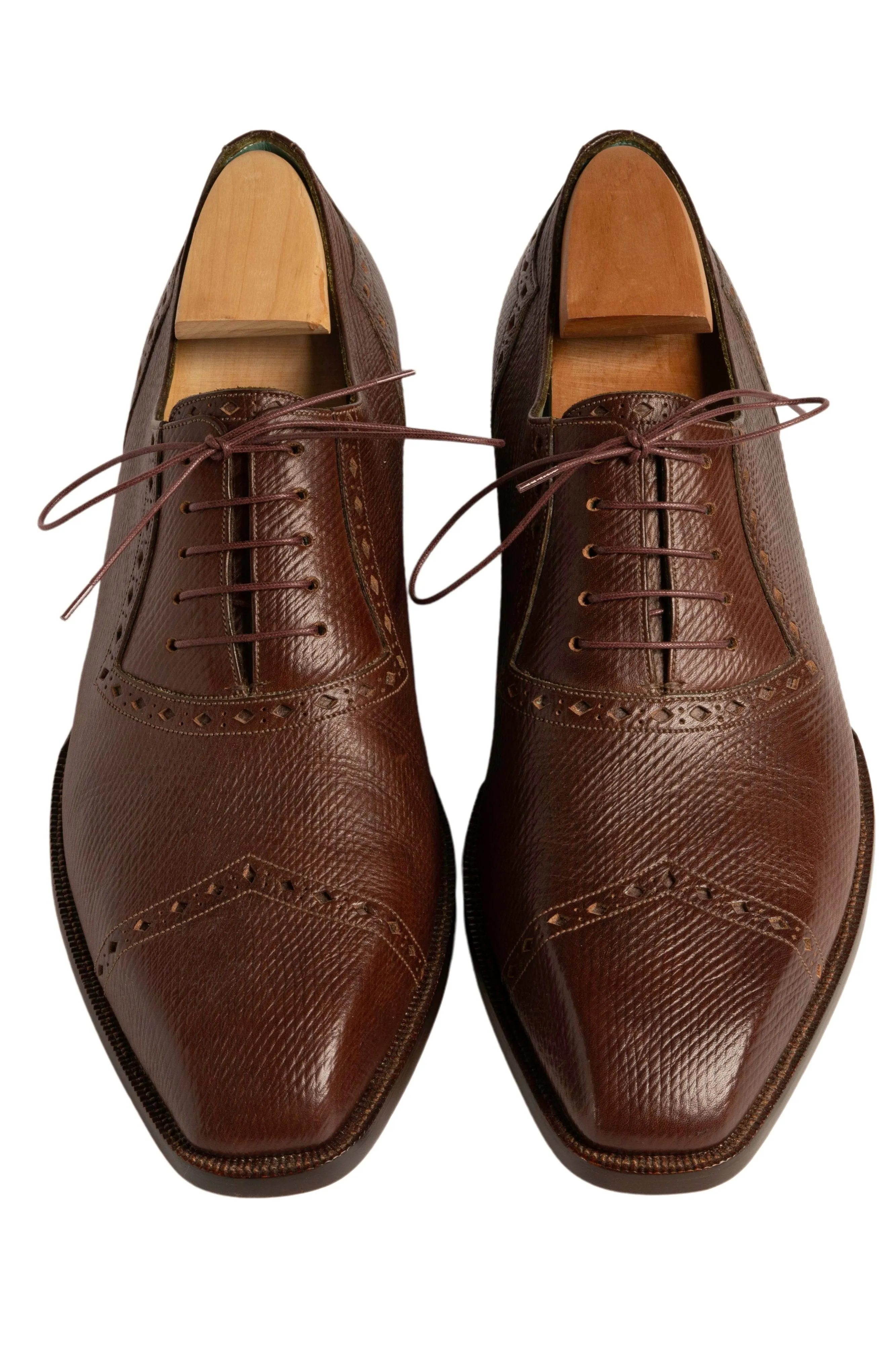 Round Bordeaux Waxed Cotton Shoelaces