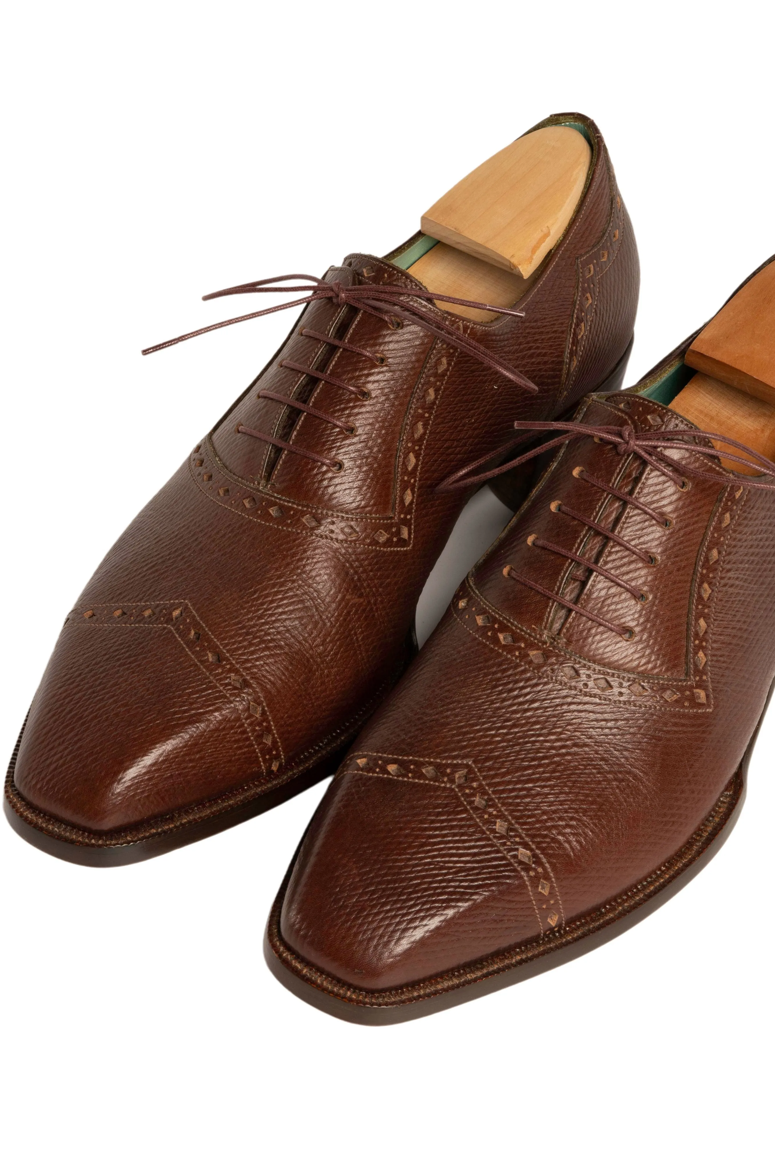 Round Bordeaux Waxed Cotton Shoelaces