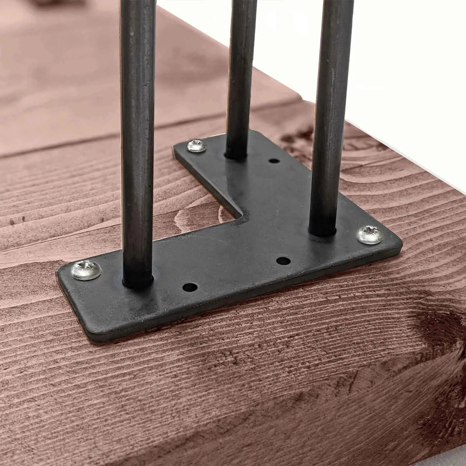 Rustic Bench | Hairpin Leg