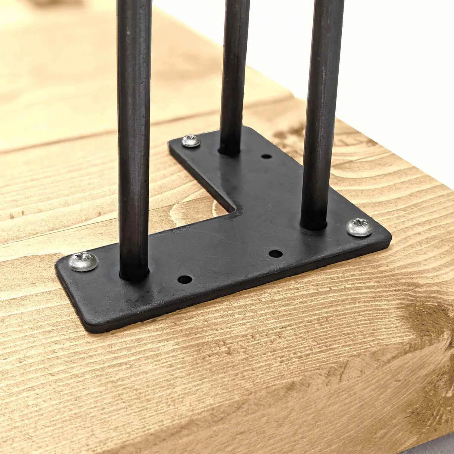 Rustic Bench | Hairpin Leg