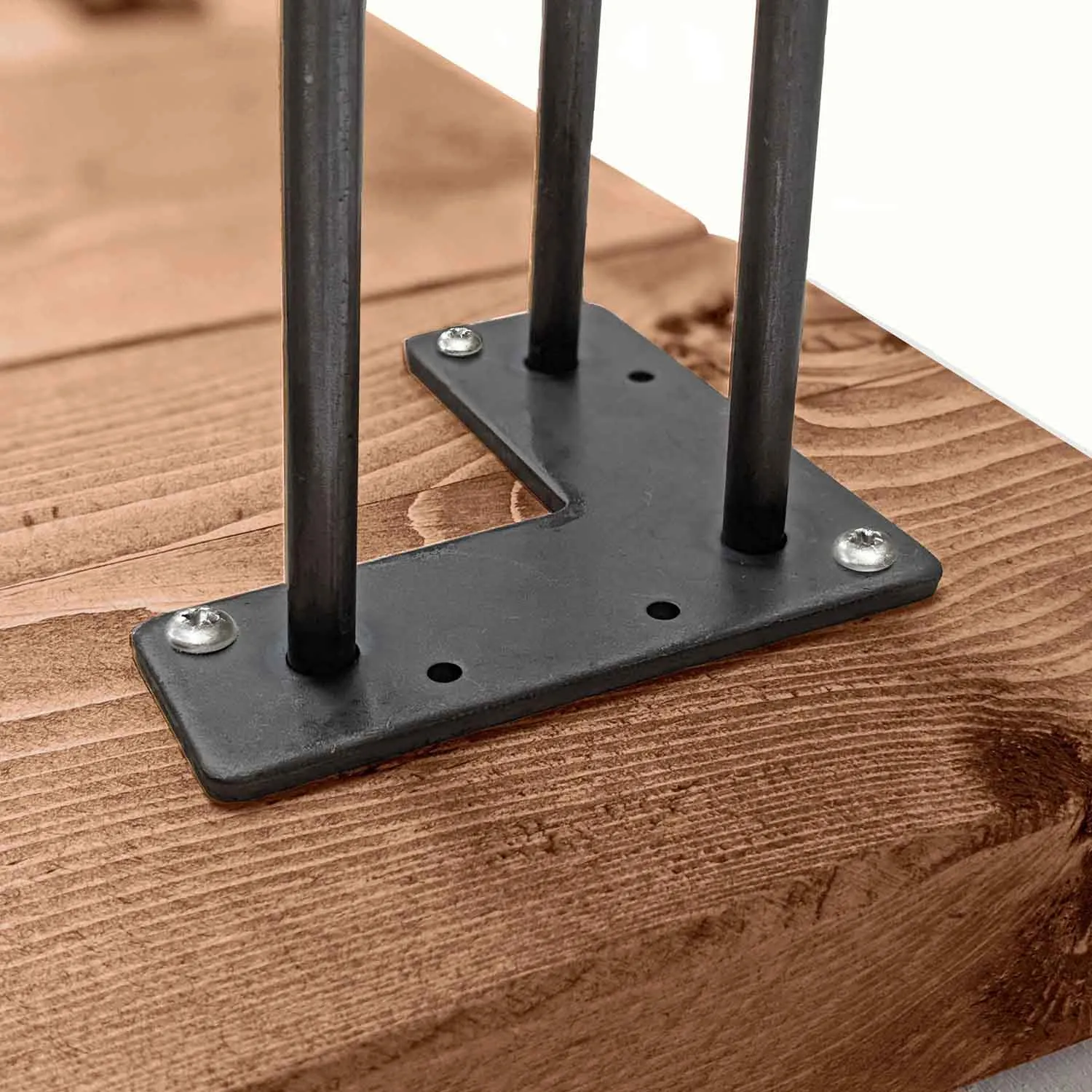 Rustic Bench | Hairpin Leg