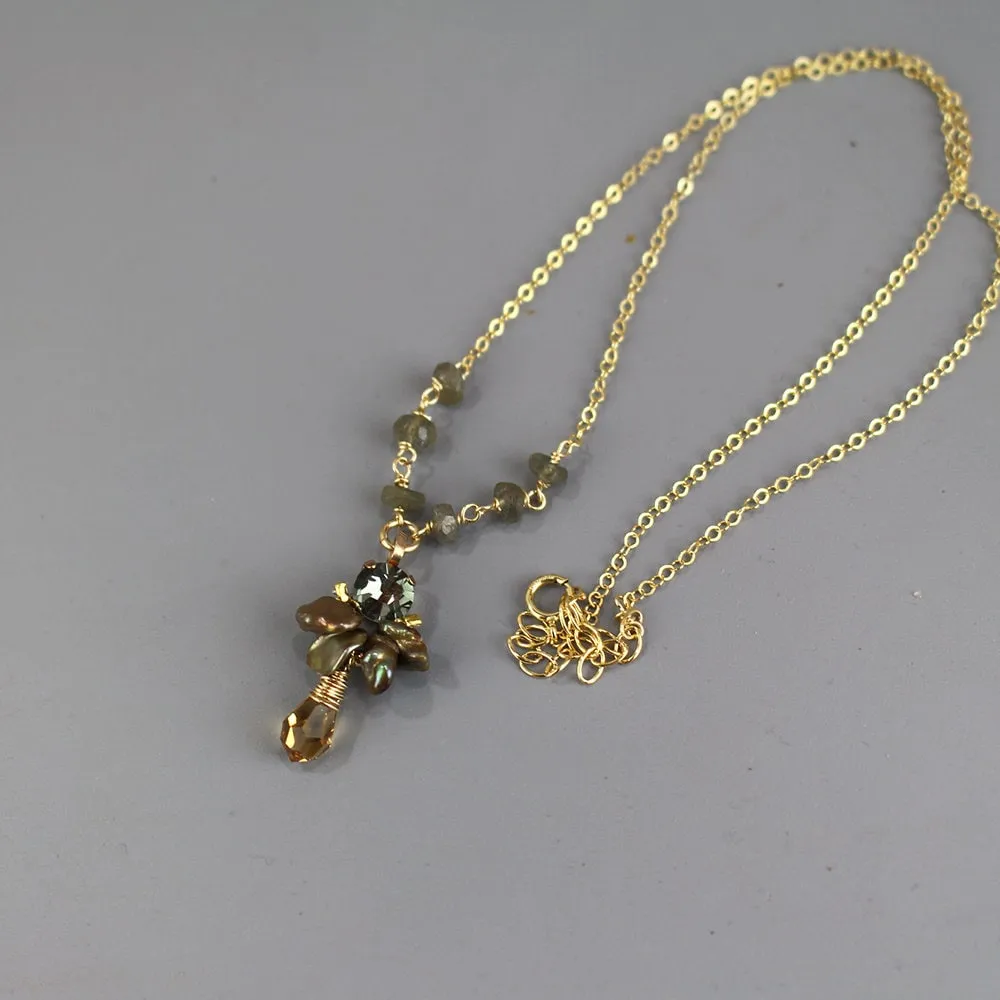 Swarovski Beaded Bee Necklace