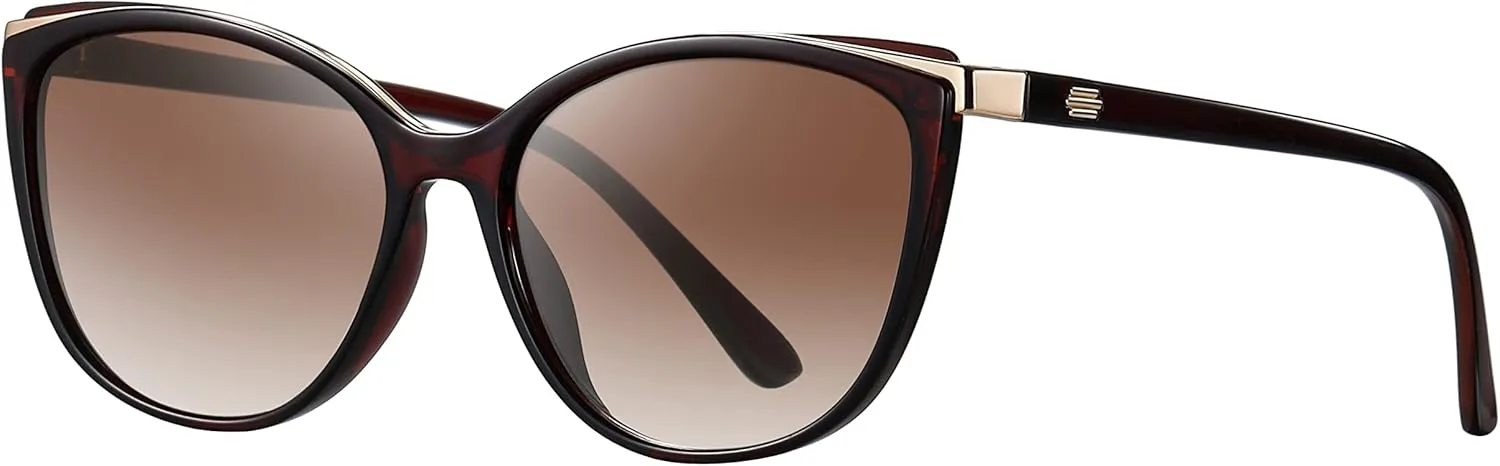 Trendy Cat Eye Sunglasses for Women Fashion Cateye UV400 Protection Glasses CL22017