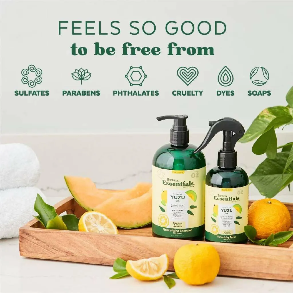 TropiClean Essentials Yuzu Fruit Refreshing Coat Spray For Dogs (8 oz)