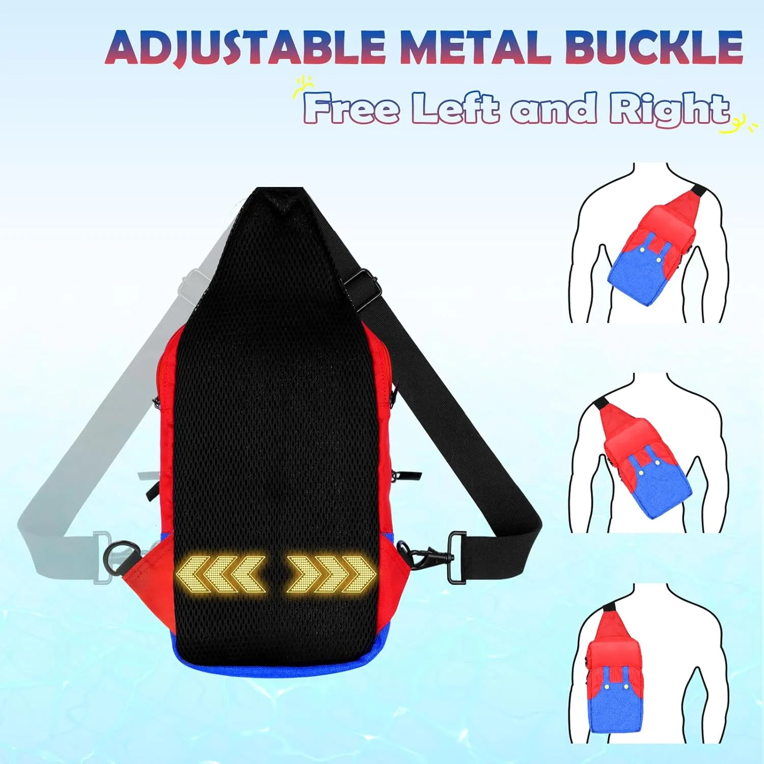 Vadaxx Cute Travel Bag for Nintendo Switch/2/Lite/OLED, Small Sling Portable Waterproof Backpack Carrying Crossbody Shoulder Chest Gaming Bag Case for NS SD Console Dock Joy-Cons Accessories Storage