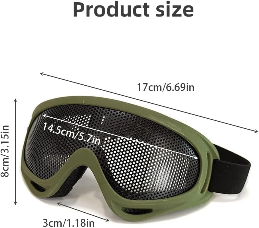 Wokyo Protective Outdoor Glasses Military Outdoor Tactical Goggles for Paintball Game Movie Props Party and Other Outdoor